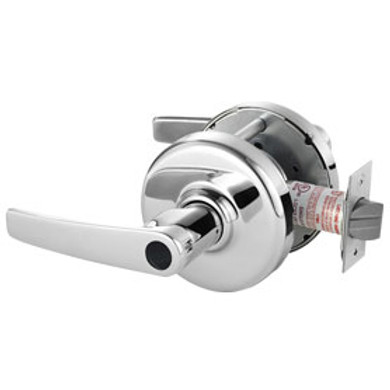 Corbin Russwin CL3352 AZD 625 LC Extra Heavy-Duty Classroom Intruder Conventional Less Cylinder Lever Lock, Bright Chrome Finish