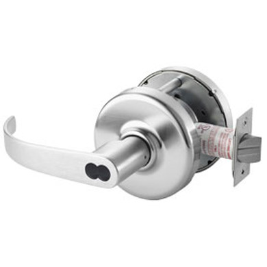 Corbin Russwin CL3381 PZD 626 CL6 Keyed Lever x Blank Plate Lock, Accepts Large Format IC Core (LFIC), Satin Chrome Finish