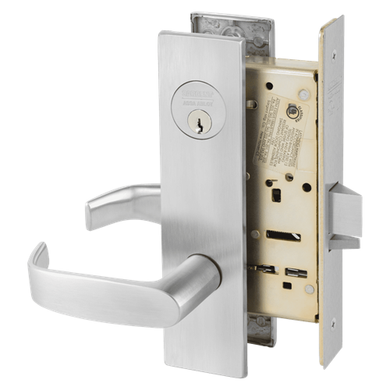Sargent 8267 LE1L 26D  Institutional Privacy Mortise Lock, Satin Chrome Finish