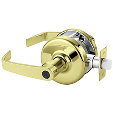 Corbin Russwin CL3557 NZD 605 LC Heavy-Duty Storeroom or Closet Conventional Less Cylinder Lever Lock, Bright Brass Finish