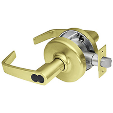 Corbin Russwin CL3557 NZD 606 M08 Heavy-Duty Storeroom or Closet Cylindrical Lever Lock, Accepts Small Format IC Core (SFIC), Satin Brass Finish