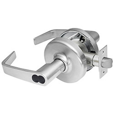 Corbin Russwin CL3551 NZD 626 CL6 Heavy-Duty Entrance or Office Cylindrical Lever Lock, Accepts Large Format IC Core (LFIC), Satin Chrome Finish