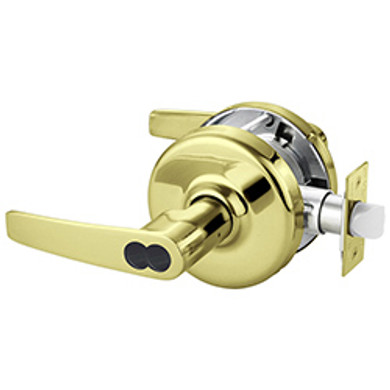 Corbin Russwin CL3557 AZD 605 CL6 Heavy-Duty Storeroom or Closet Cylindrical Lever Lock, Accepts Large Format IC Core (LFIC), Bright Brass Finish
