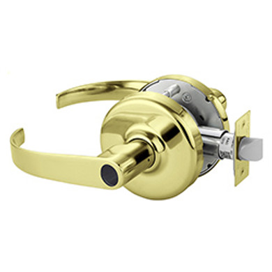 Corbin Russwin CL3861 PZD 605 LC Grade 2 Entry or Office Conventional Less Cylinder Lever Lock, Bright Brass Finish