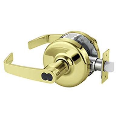 Corbin Russwin CL3861 NZD 605 CL6 Grade 2 Entry or Office Cylindrical Lever Lock, Accepts Large Format IC Core (LFIC), Bright Brass Finish