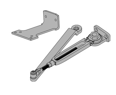 Falcon SC70A-3049/PA AL Hold Open Arm with PA Bracket for SC70 Series Closer, Aluminum Painted Finish