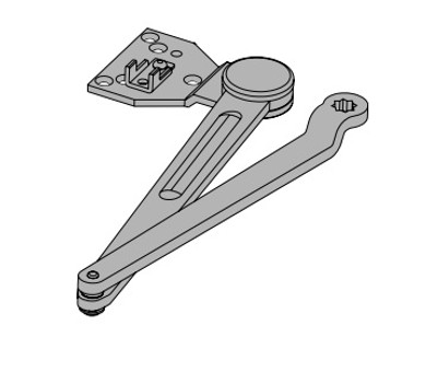 Falcon SC70A-3077DS AL Dead Stop Parallel Arm for SC70 Series Closer, Aluminum Painted Finish