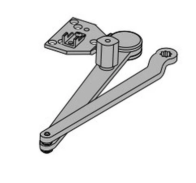 Falcon SC70A-3049DS AL Hold Open Dead Stop Parallel Arm for SC70 Series Closer, Aluminum Painted Finish