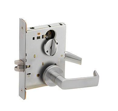 Schlage L9040 06A Mortise Bath/bedroom privacy lock, w/ 06 Lever and A Rose