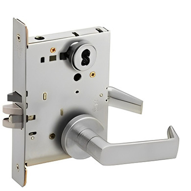 Schlage L9050B 06A Office and Inner Entry Mortise Lock, Accepts Small Format IC Core (SFIC)