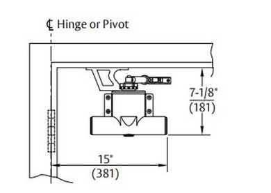Norton 1-B/F 689 Soffit Bracket, For 78-B/F Series, Aluminum