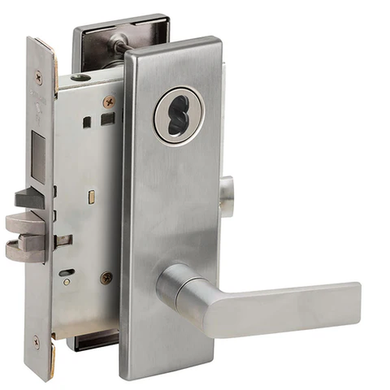 Schlage L9453B 01N Entrance Mortise Lock with Deadbolt, Accepts Small Format IC Core (SFIC)