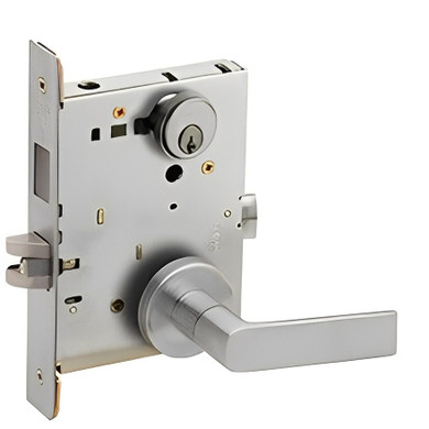 Schlage L9466P 01A Store/Utility Room Mortise Lock with Deadbolt, w/ 01 Lever and A Rose