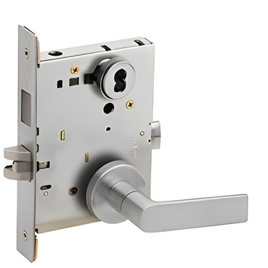 Schlage L9466J 01A Store/Utility Room Mortise Lock with Deadbolt, Accepts large Format IC Core (LFIC)