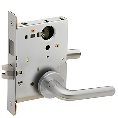 Schlage L9456L 02A Corridor Mortise Lock with Deadbolt, Less Cylinder