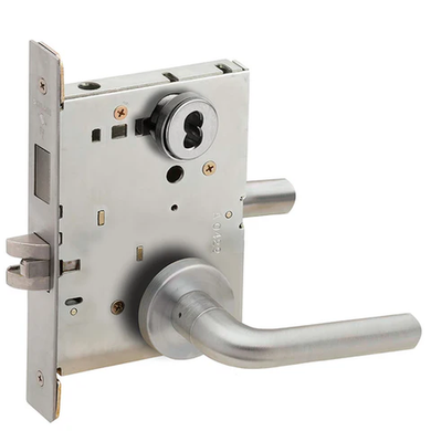 Schlage L9456B 02A Corridor Mortise Lock with Deadbolt, Accepts Small Format IC Core (SFIC)