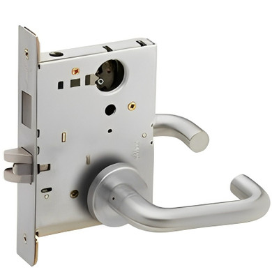 Schlage L9456L 03A Corridor Mortise Lock with Deadbolt, Less Cylinder