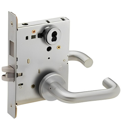 Schlage L9465B 03A Closet/Storeroom Mortise Lock with Deadbolt, Accepts Small Format IC Core (SFIC)