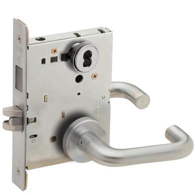 Schlage L9466J 03A Store/Utility Room Mortise Lock with Deadbolt, Accepts large Format IC Core (LFIC)