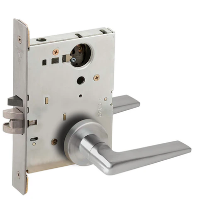 Schlage L9050L 05A Office and Inner Entry Mortise Lock, Less Cylinder