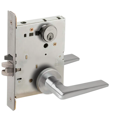 Schlage L9060P 05A Apartment Entrance Mortise Lock, w/ 05 Lever and A Rose