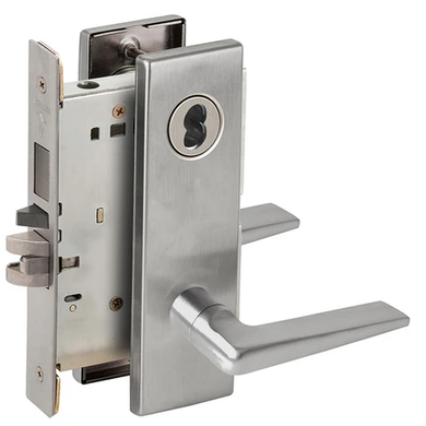 Schlage L9453B 05N Entrance Mortise Lock with Deadbolt, Accepts Small Format IC Core (SFIC)