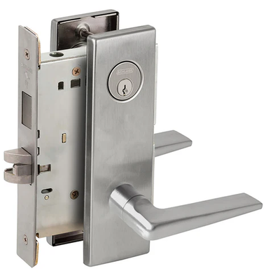 Schlage L9456P 05N Corridor Mortise Lock with Deadbolt, w/ 05 Lever and N Escutcheon