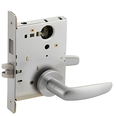 Schlage L9473L 07A Dormitory/Bedroom Mortise Lock with Deadbolt, Less Cylinder