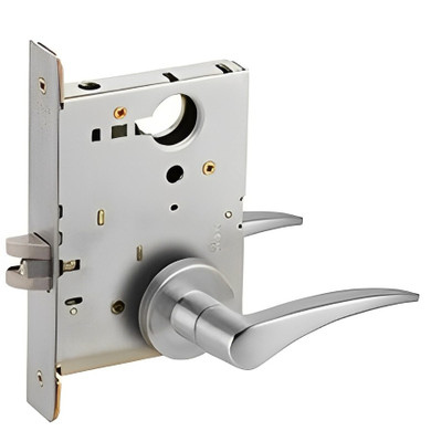 Schlage L9010 12A Mortise Passage Lock, w/ 12 Lever and A Rose
