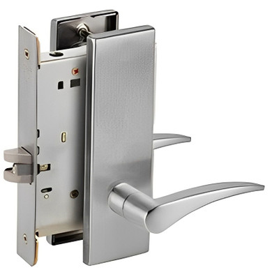 Schlage L9010 12N Mortise Passage Lock, w/ 12 Lever and N Escutcheon