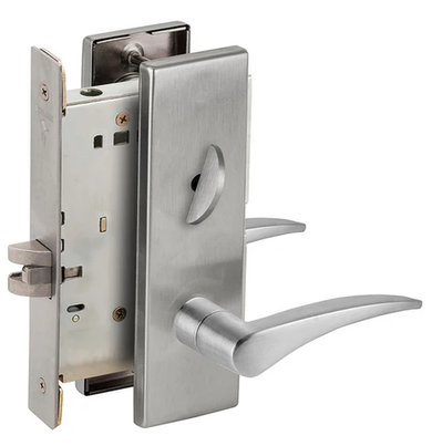 Schlage L9040 12N Mortise Bath/Bedroom Privacy Lock, w/ 12 Lever and N Escutcheon