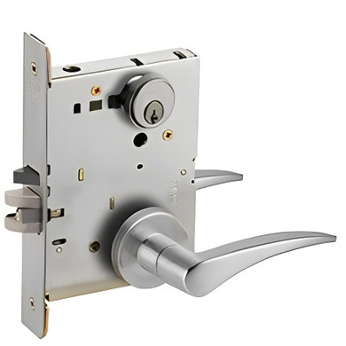 Schlage L9060P 12A Apartment Entrance Mortise Lock, w/ 12 Lever and A Rose