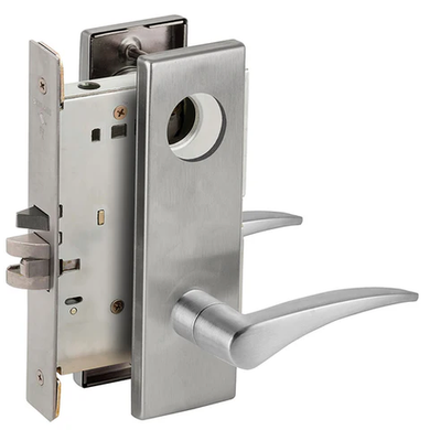 Schlage L9060L 12N Apartment Entrance Mortise Lock, Less Cylinder