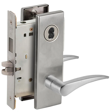Schlage L9466J 12N Store/Utility Room Mortise Lock with Deadbolt, Accepts large Format IC Core (LFIC)