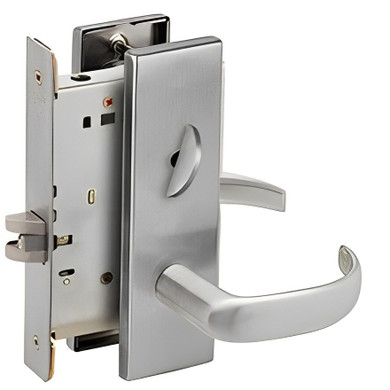 Schlage L9040 17N Mortise Bath/Bedroom Privacy Lock, w/ 17 Lever and N Escutcheon