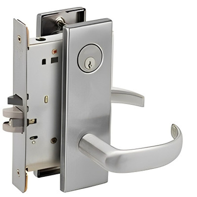 Schlage L9050P 17N Office and Inner Entry Mortise Lock, w/ 17 Lever and N Escutcheon