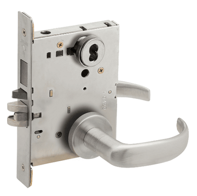Schlage L9453B 17A Entrance Mortise Lock with Deadbolt, Accepts Small Format IC Core (SFIC)