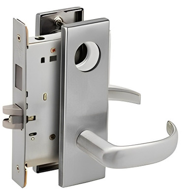 Schlage L9466L 17N Store/Utility Room Mortise Lock with Deadbolt, Less Cylinder