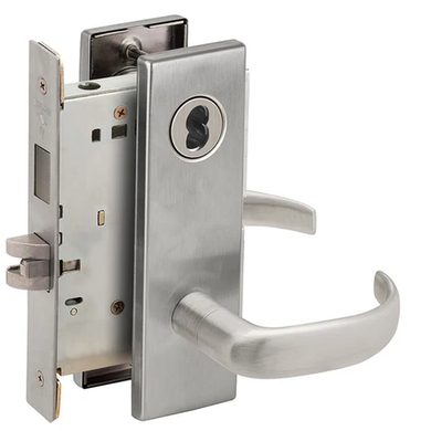 Schlage L9466J 17N Store/Utility Room Mortise Lock with Deadbolt, Accepts large Format IC Core (LFIC)