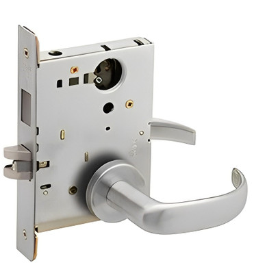 Schlage L9473L 17A Dormitory/Bedroom Mortise Lock with Deadbolt, Less Cylinder