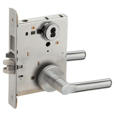 Schlage L9453B 18A 626 Entrance Mortise Lock with Deadbolt, Accepts Small Format IC Core (SFIC), Satin Chrome Finish