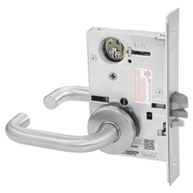 Corbin Russwin ML2032 LSA 626 LC Institution or Utility Mortise Lock, Conventional Less Cylinder, Satin Chrome Finish
