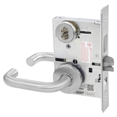 Corbin Russwin ML2048 LSA 626 CL6 Entrance or Apartment Mortise Lock, Accepts Large Format IC Core (LFIC), Satin Chrome Finish