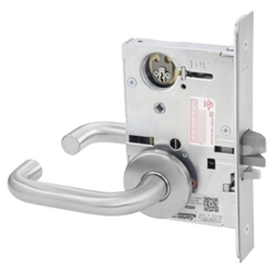 Corbin Russwin ML2054 LSA 626 LC Entrance or Office Mortise Lock, Conventional Less Cylinder, Satin Chrome Finish