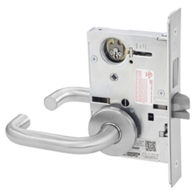 Corbin Russwin ML2062 LSA 626 LC Intruder Deadbolt Mortise Lock, Conventional Less Cylinder, Satin Chrome Finish