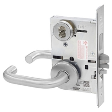 Corbin Russwin ML2067 LSA 626 CL6 Apartment or Dormitory Mortise Lock, Accepts Large Format IC Core (LFIC), Satin Chrome Finish