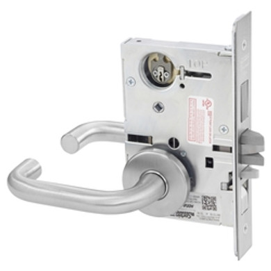 Corbin Russwin ML2067 LSA 626 LC Apartment or Dormitory Mortise Lock, Conventional Less Cylinder, Satin Chrome Finish