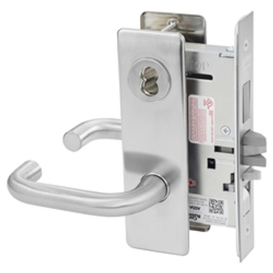 Corbin Russwin ML2067 LSM 626 CL6 Apartment or Dormitory Mortise Lock, Accepts Large Format IC Core (LFIC), Satin Chrome Finish