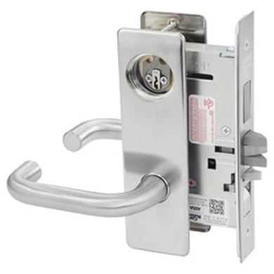 Corbin Russwin ML2067 LSM 626 LC Apartment or Dormitory Mortise Lock, Conventional Less Cylinder, Satin Chrome Finish