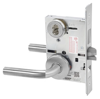 Corbin Russwin ML2048 RSA 626 CL6 Entrance or Apartment Mortise Lock, Accepts Large Format IC Core (LFIC), Satin Chrome Finish